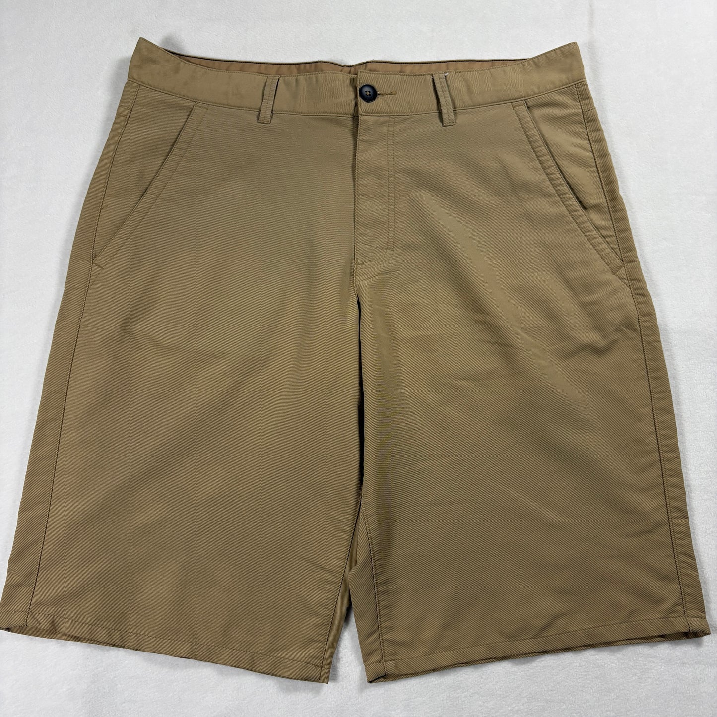Tony Hawk Shorts Mens Size 34 Khaki Skate Stretch Casual Streetwear Y2K Retro Sk