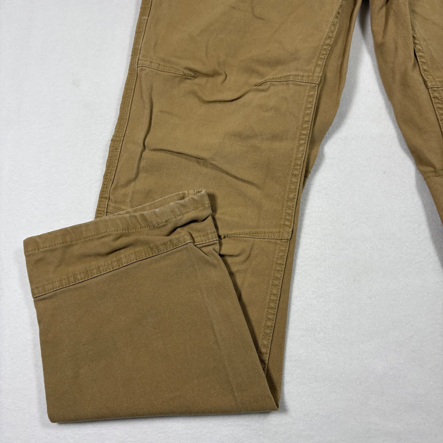 Eddie Bauer Mens Pants 32x32 Relaxed Fit Brown Canvas Utility Workwear Outdoor