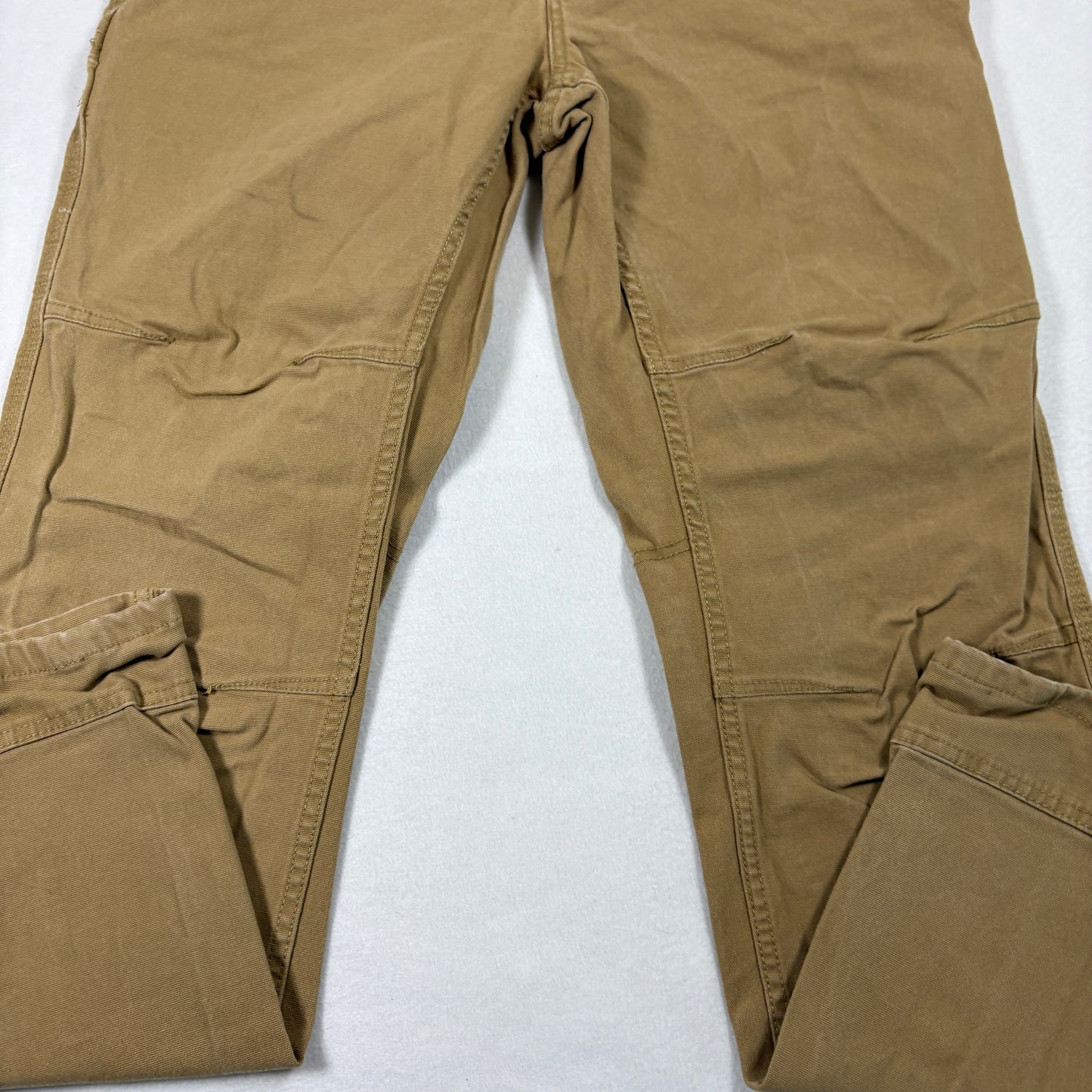 Eddie Bauer Mens Pants 32x32 Relaxed Fit Brown Canvas Utility Workwear Outdoor
