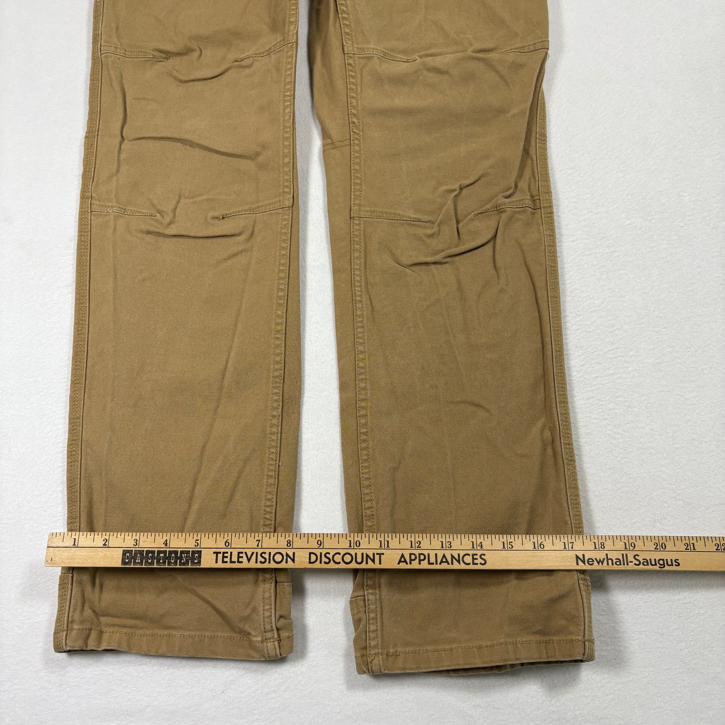 Eddie Bauer Mens Pants 32x32 Relaxed Fit Brown Canvas Utility Workwear Outdoor