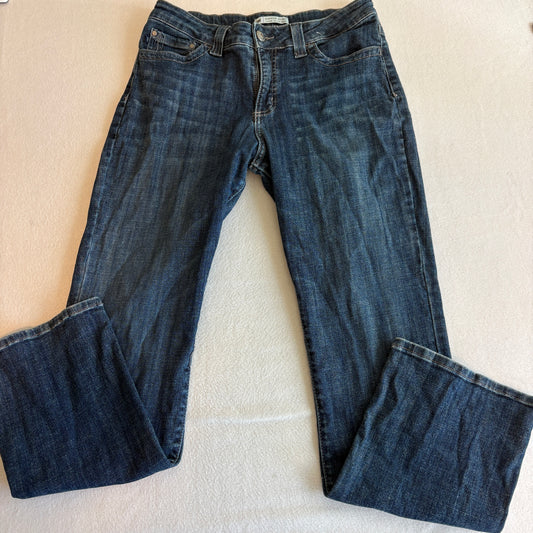 Lee Slender Secret Jeans Womens 10 Blue Dark Wash Bootcut Stretch Denim