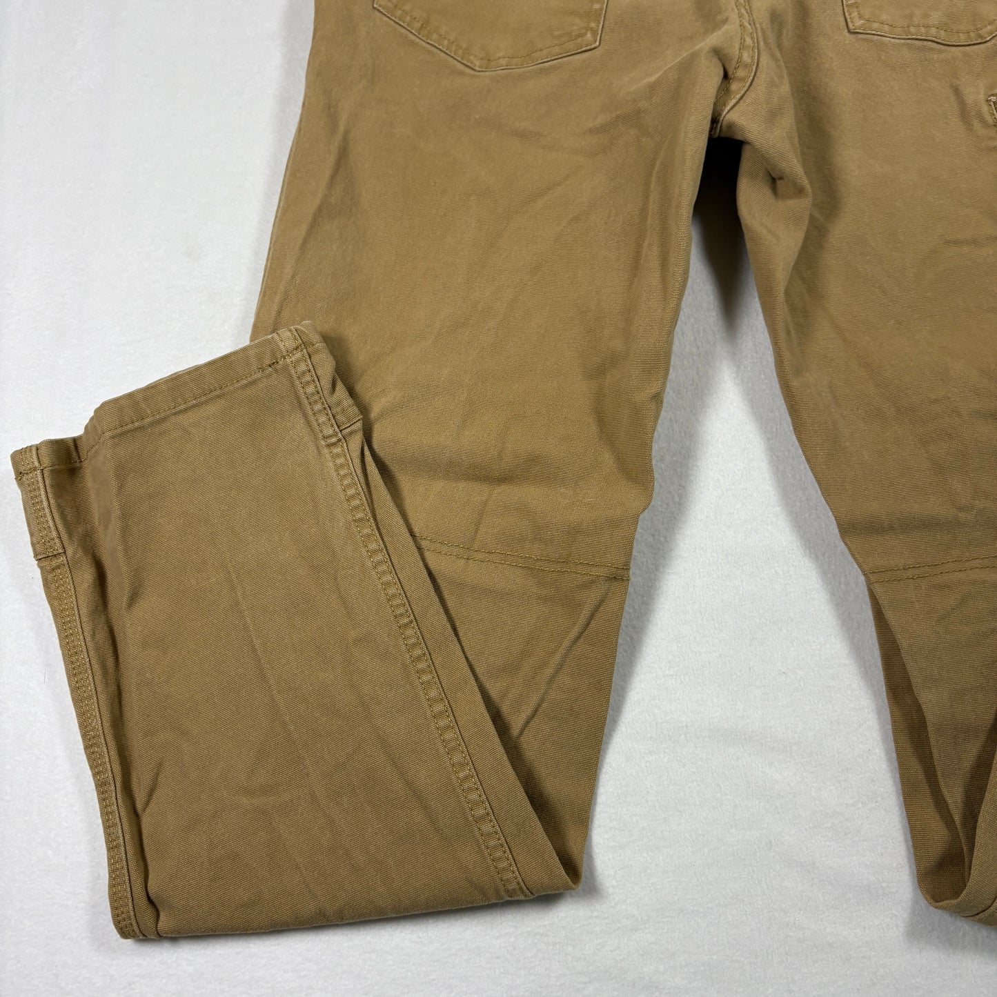 Eddie Bauer Mens Pants 32x32 Relaxed Fit Brown Canvas Utility Workwear Outdoor