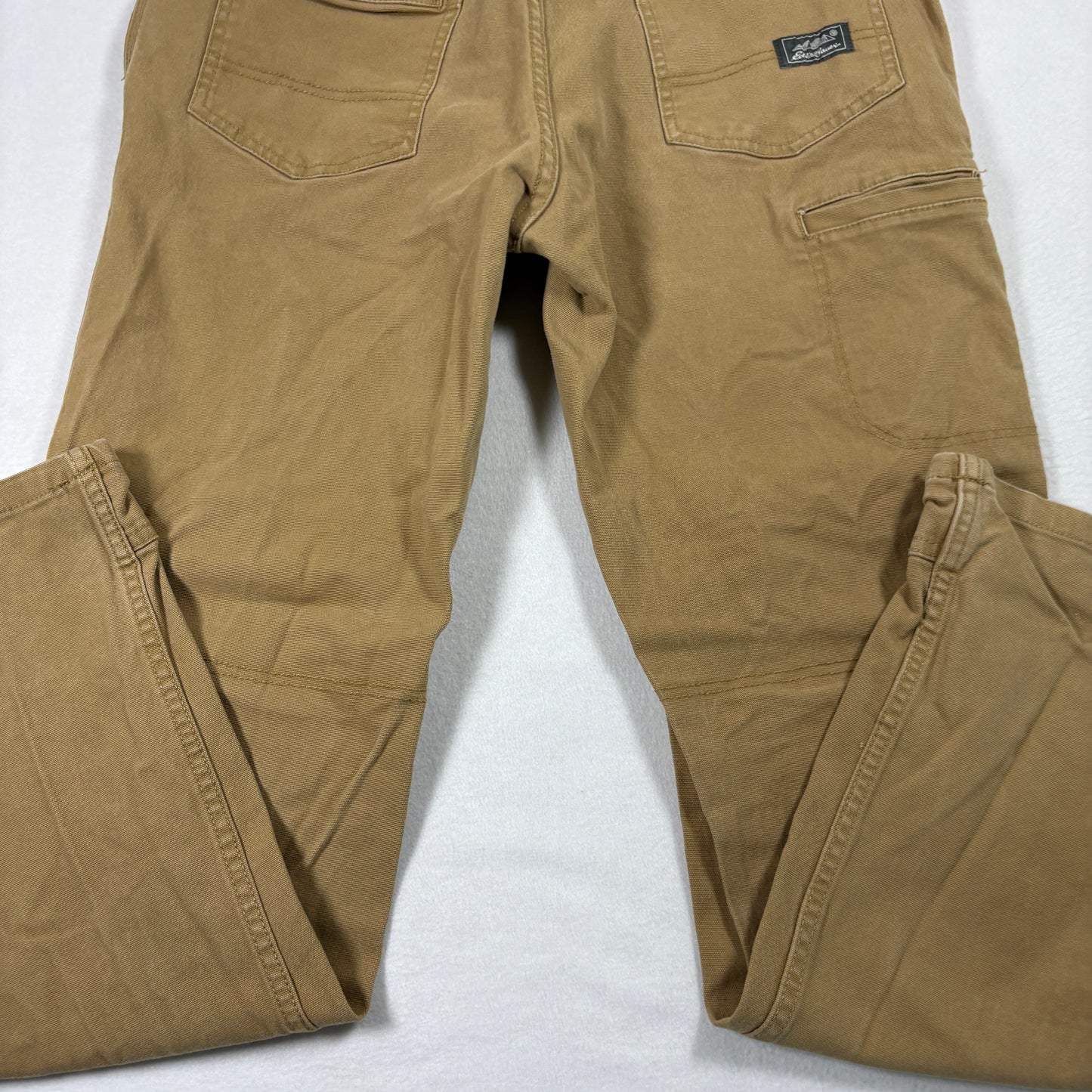 Eddie Bauer Mens Pants 32x32 Relaxed Fit Brown Canvas Utility Workwear Outdoor