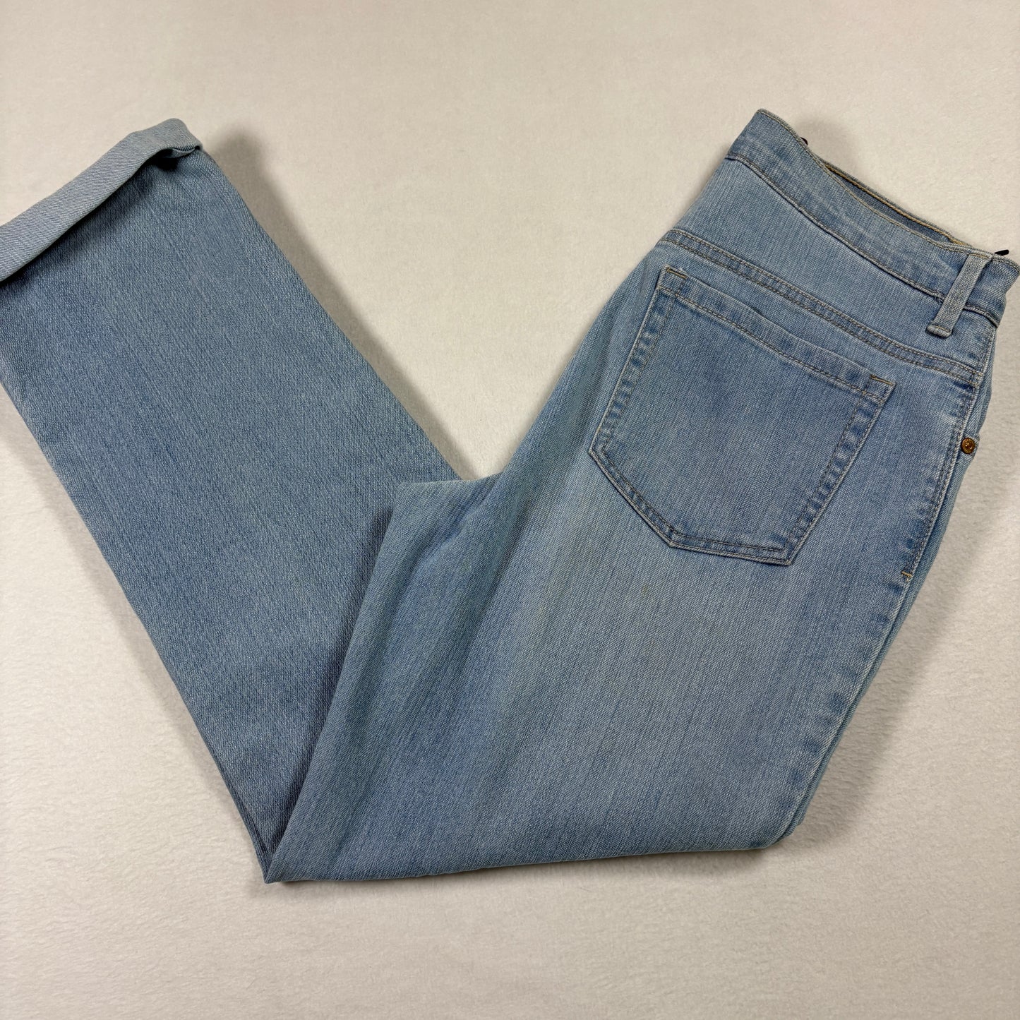 Gloria Vanderbilt Womens Jeans 6 Amanda High Rise Tapered Leg Light Wash Vintage