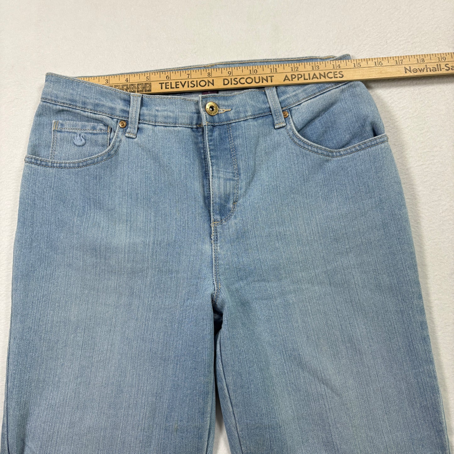 Gloria Vanderbilt Womens Jeans 6 Amanda High Rise Tapered Leg Light Wash Vintage