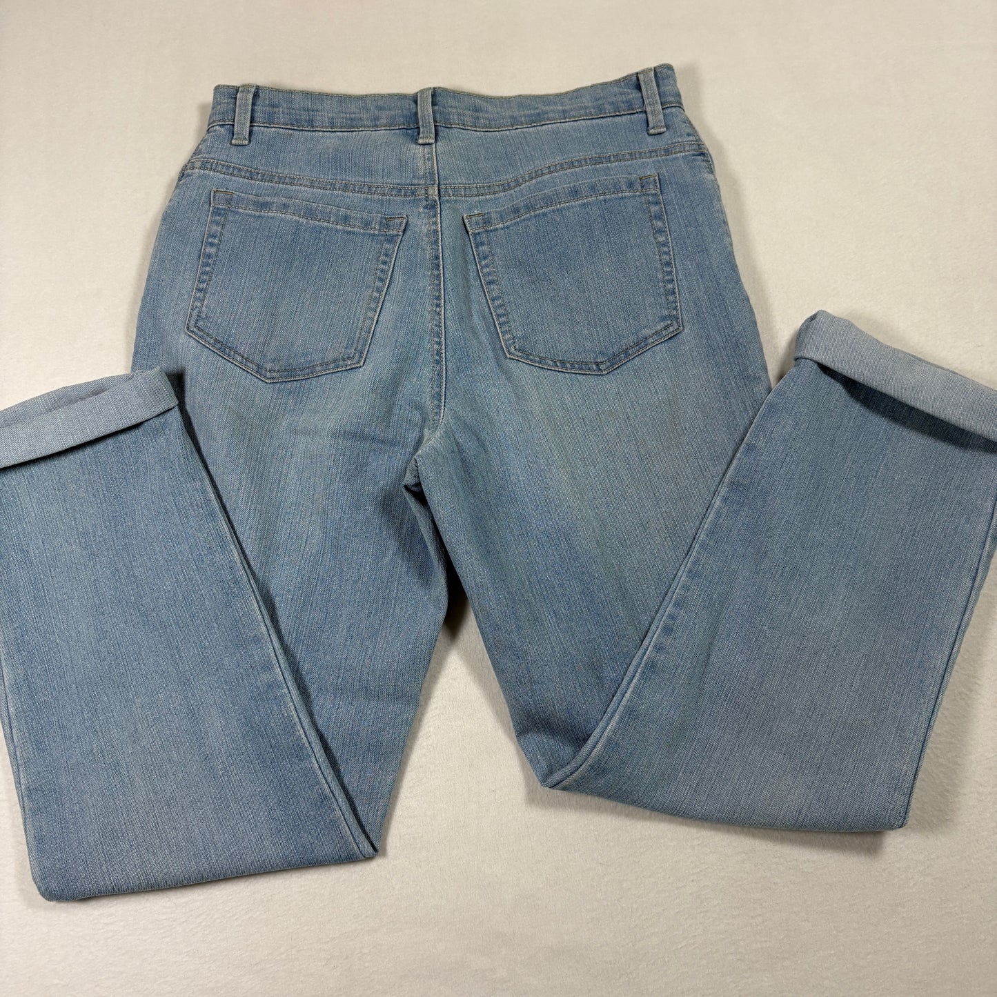 Gloria Vanderbilt Womens Jeans 6 Amanda High Rise Tapered Leg Light Wash Vintage