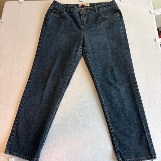 Just My Size Classic Street Denim Jeans Womens 18W Blue Stretch Mid Rise Straight