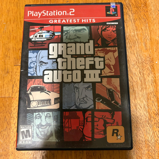 Grand Theft Auto III PS2 Greatest Hits Complete CIB Manual Excellent GTA 3