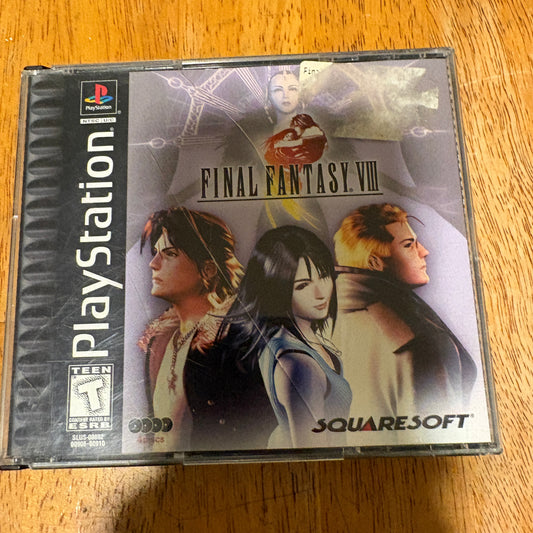 Final Fantasy VIII PS1 Complete 4 Disc Set Black Label Excellent All Discs FF8
