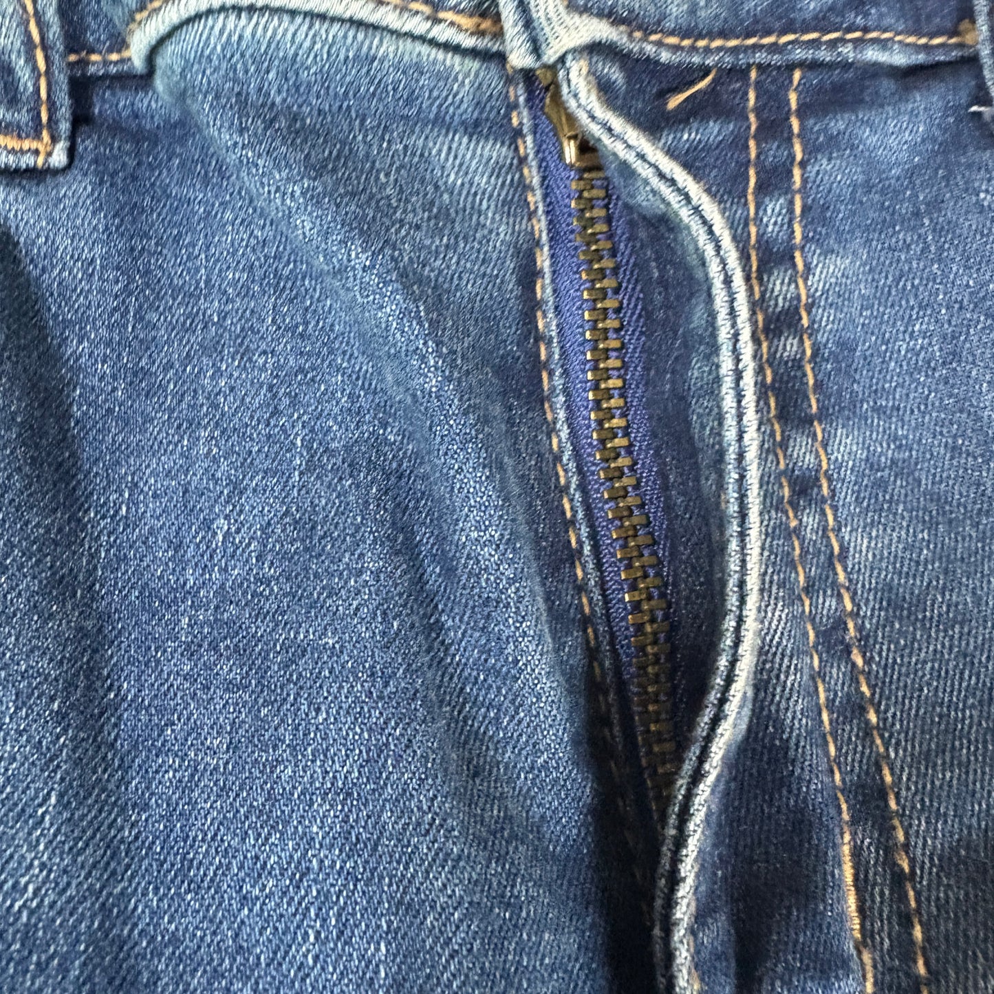 Wax Jean Women’s 7/28 Distressed Skinny Jeans Blue Ripped Stretch Denim Pants