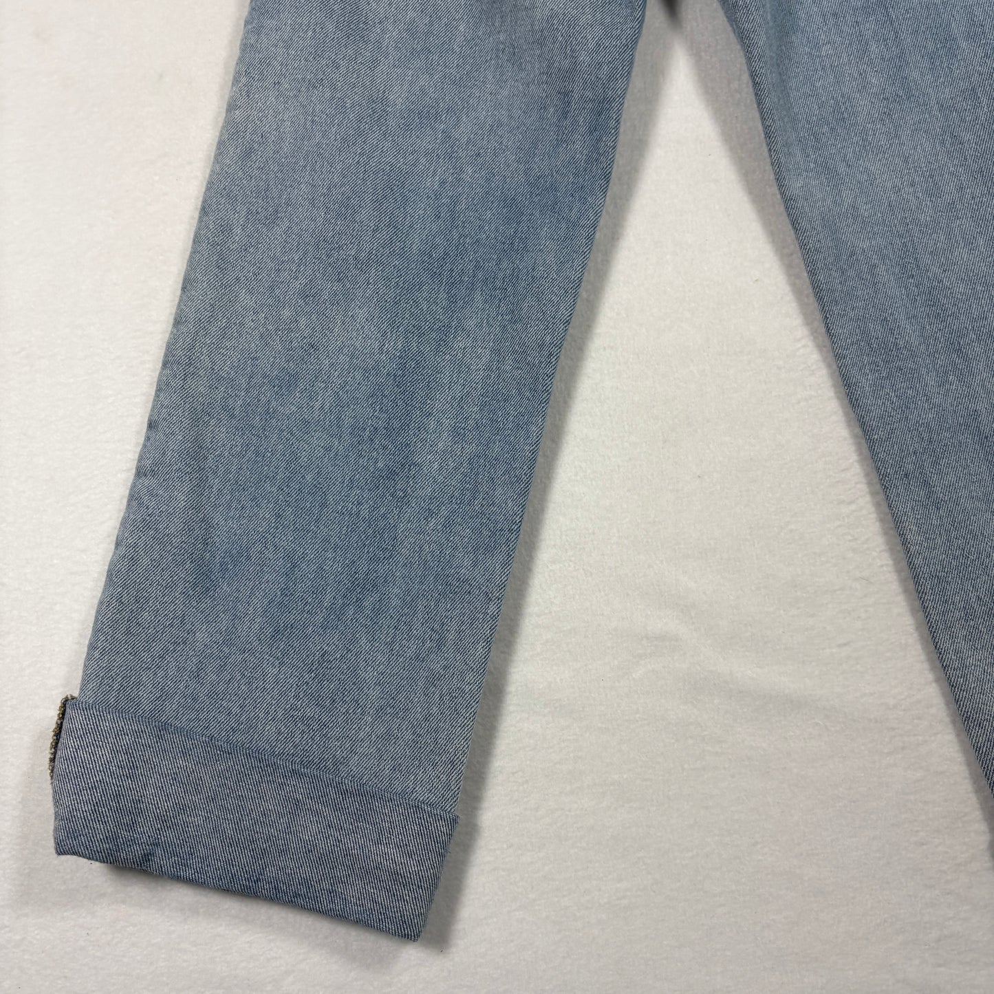 Kensie Womens Jeans 6/28 The Slim Light Wash Straight Leg Cuffed Denim Y2K