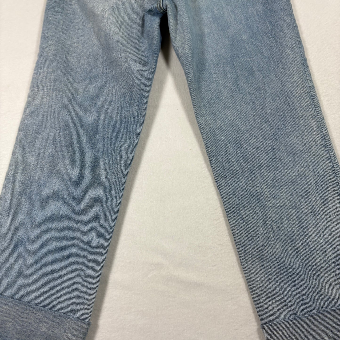 Kensie Womens Jeans 6/28 The Slim Light Wash Straight Leg Cuffed Denim Y2K