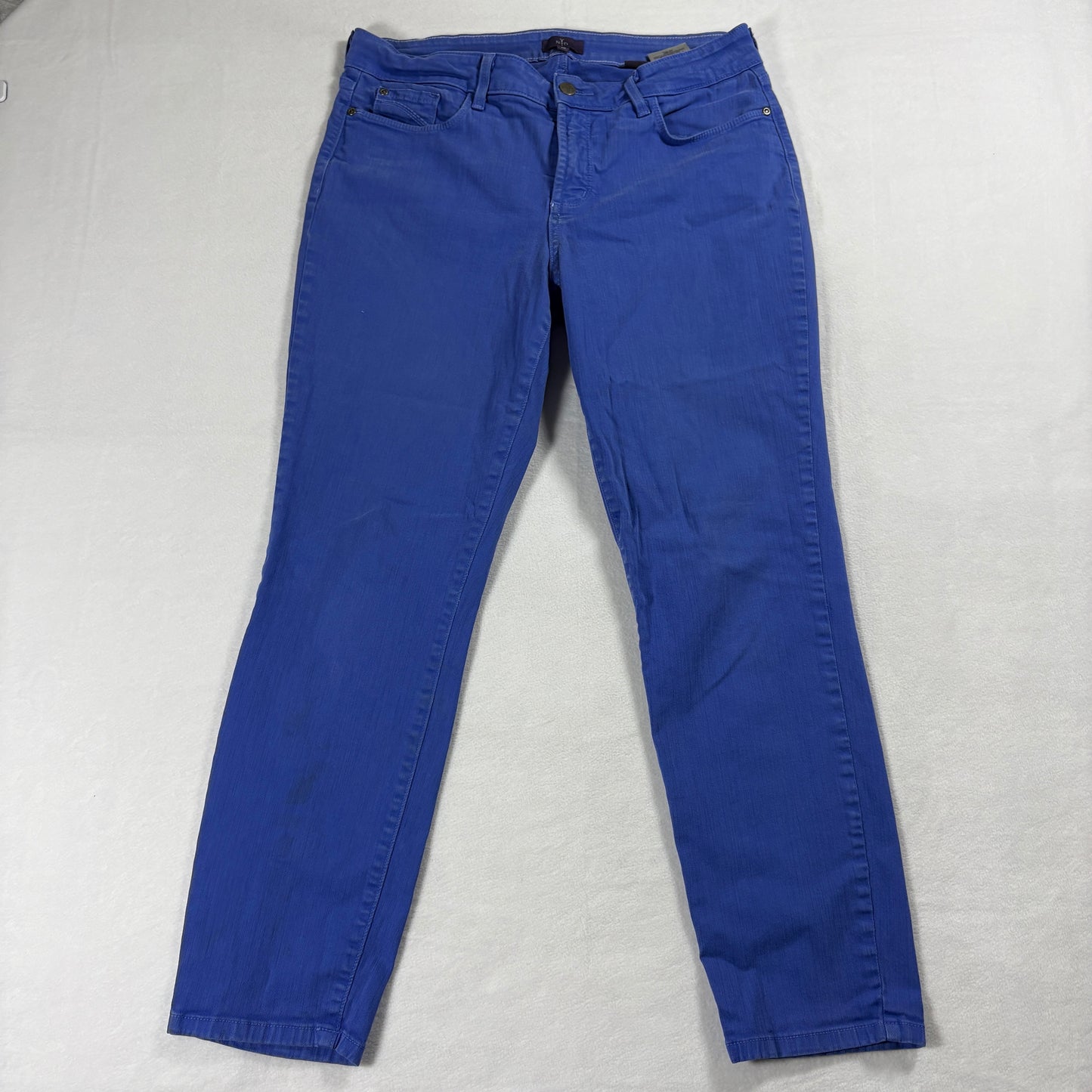 NYDJ Jeans Womens Size 10 Blue Ankle Stretch Denim Pants Classic Slim Fit Styles