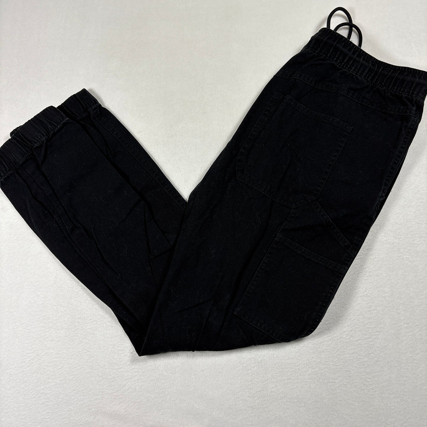 CSG Mens Jogger Pants Medium Black Cargo Drawstring Elastic Waist Streetwear