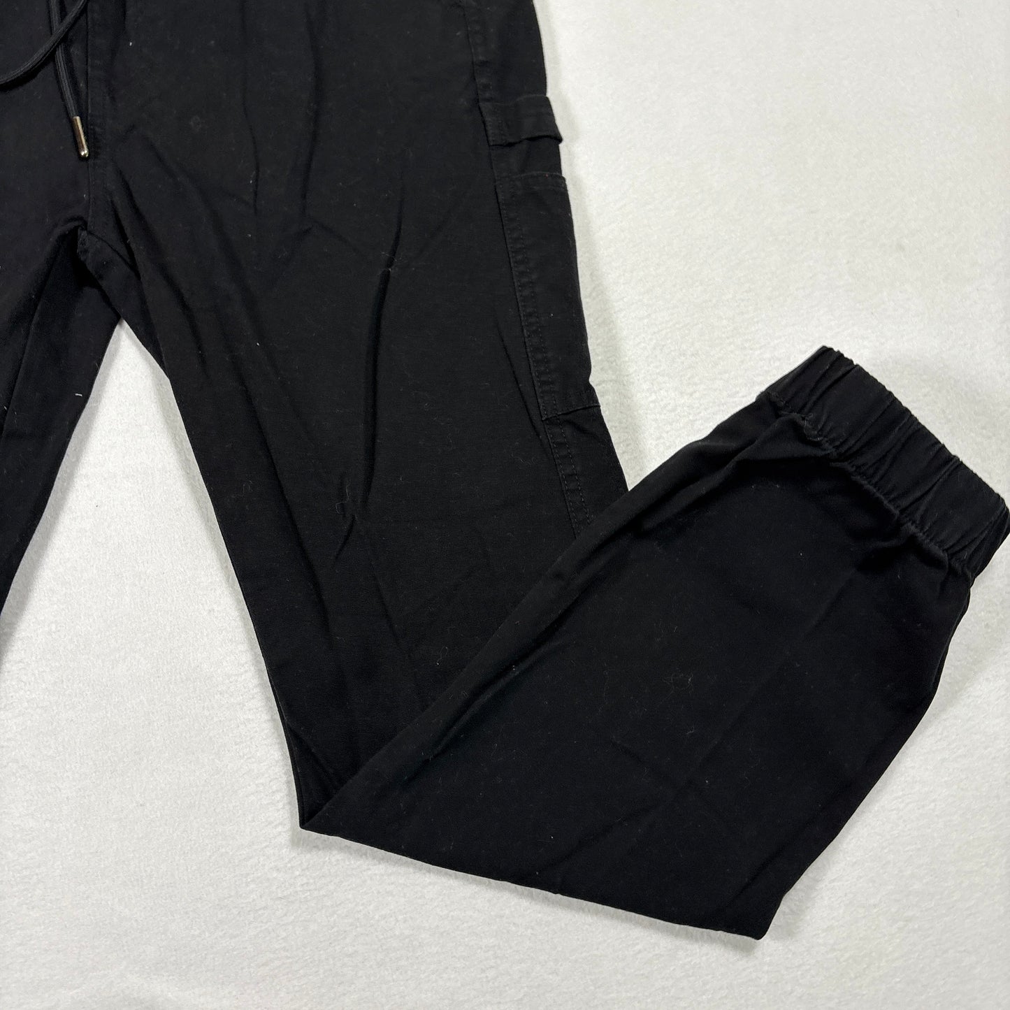 CSG Mens Jogger Pants Medium Black Cargo Drawstring Elastic Waist Streetwear