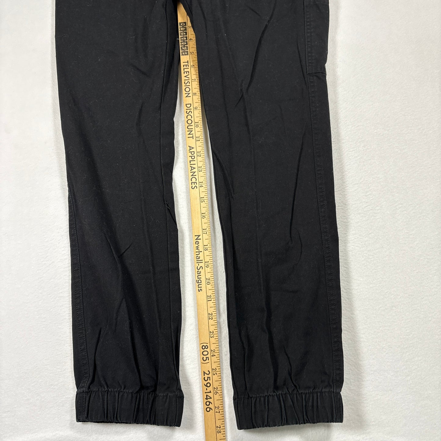 CSG Mens Jogger Pants Medium Black Cargo Drawstring Elastic Waist Streetwear