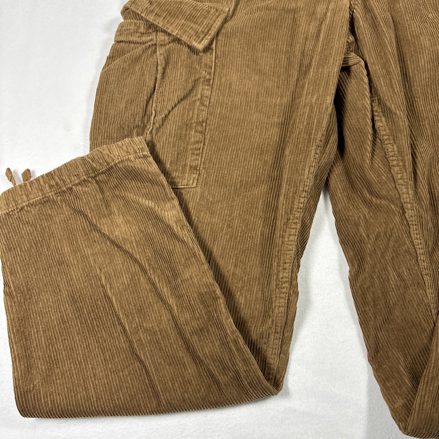 Vans Mens Pants 31 Brown Corduroy Service Cargo Loose Tapered Fit Baggy Y2K