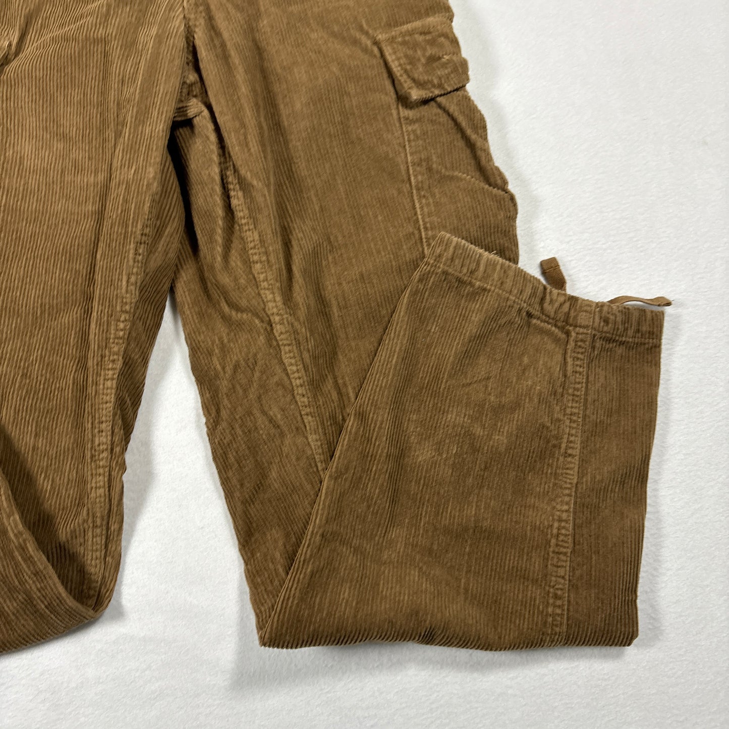 Vans Mens Pants 31 Brown Corduroy Service Cargo Loose Tapered Fit Baggy Y2K