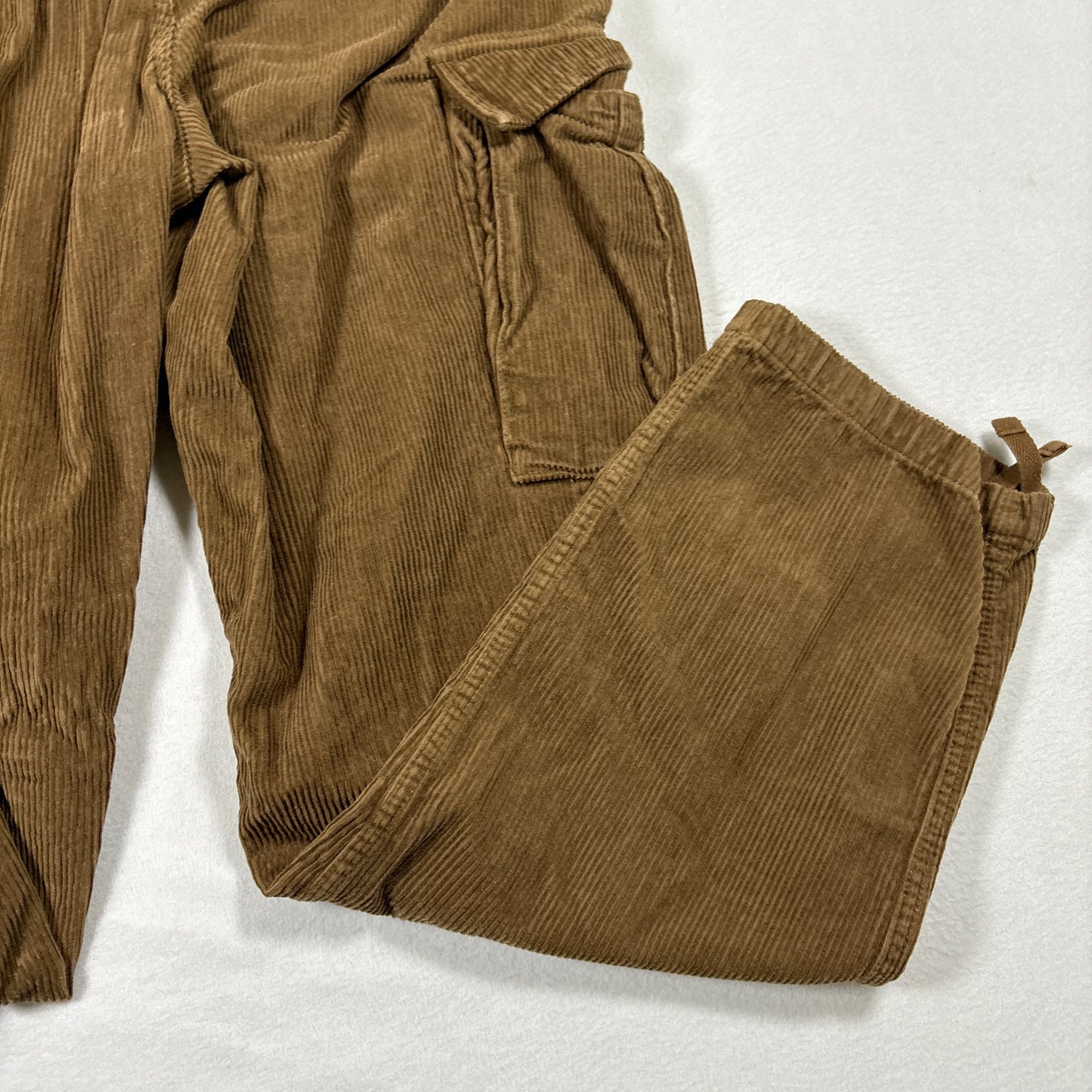 Vans Mens Pants 31 Brown Corduroy Service Cargo Loose Tapered Fit Baggy Y2K