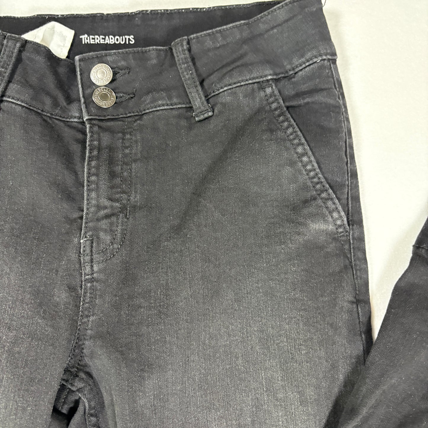 Thereabouts Girls Flare Jeans Black Denim Bootcut Style Youth Size 14