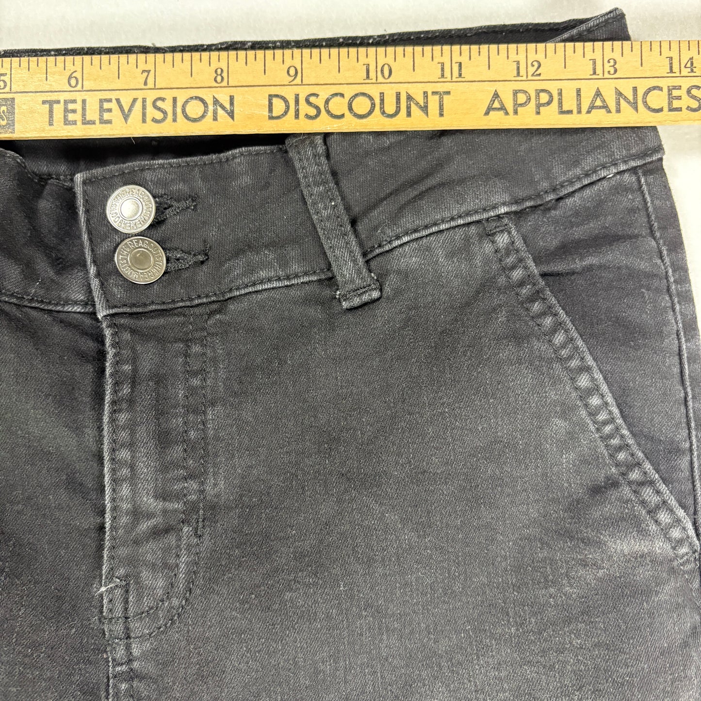 Thereabouts Girls Flare Jeans Black Denim Bootcut Style Youth Size 14