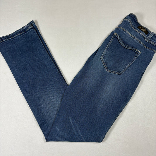 Lola Jeans Womens 30/8 Kate Distressed Blue Denim Slim Fit Jeans Y2K Vintage