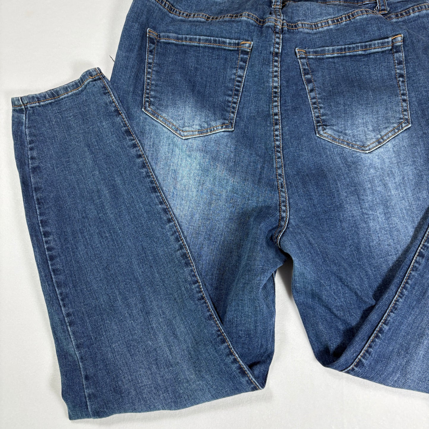 Forever 21 Plus Womens Jeans Blue Denim Skinny Stretch High Rise Size 14