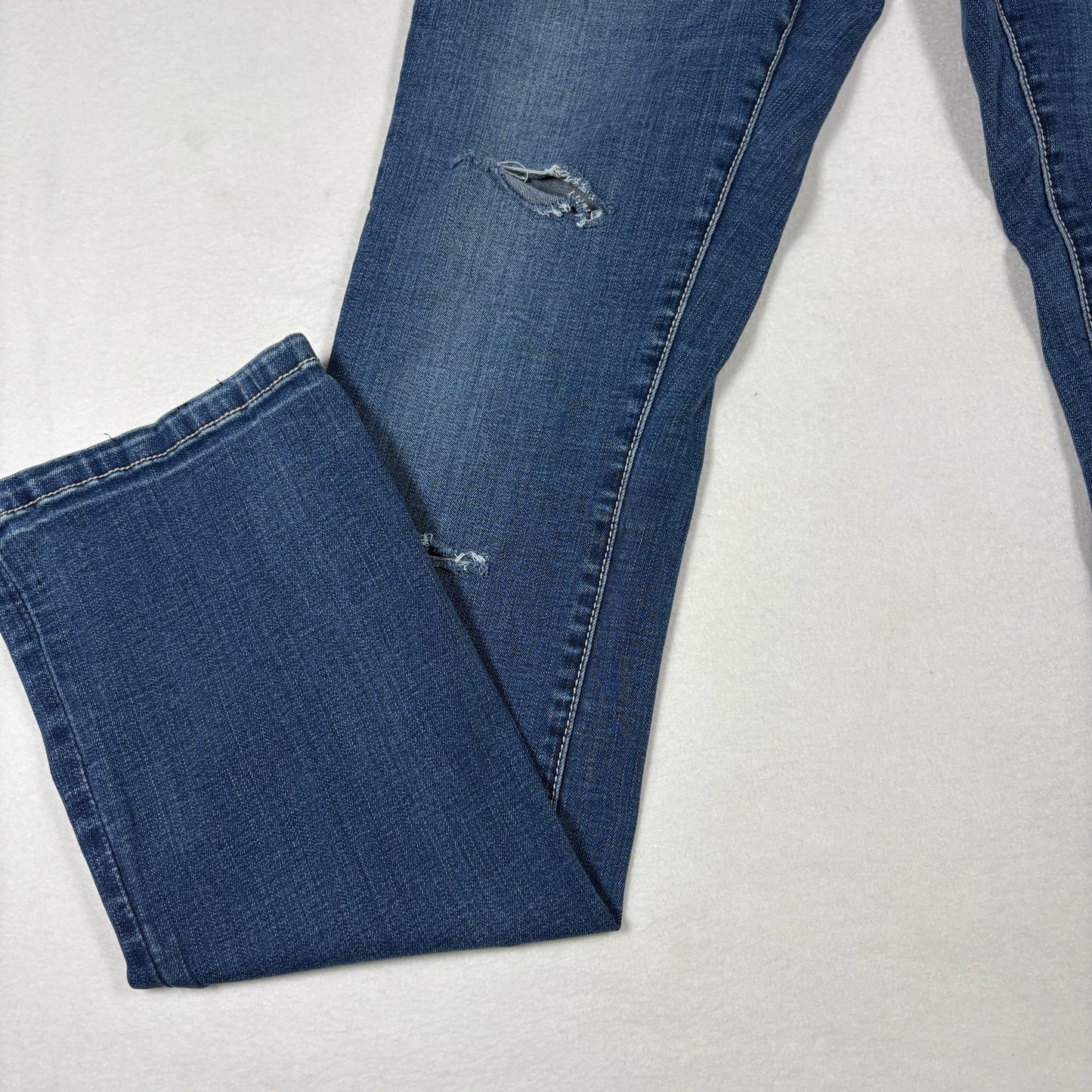 Lola Jeans Womens 30/8 Kate Distressed Blue Denim Slim Fit Jeans Y2K Vintage