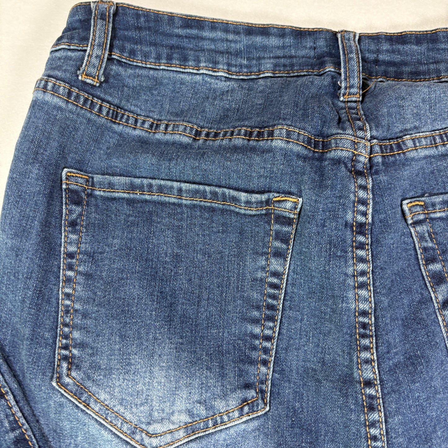 Forever 21 Plus Womens Jeans Blue Denim Skinny Stretch High Rise Size 14