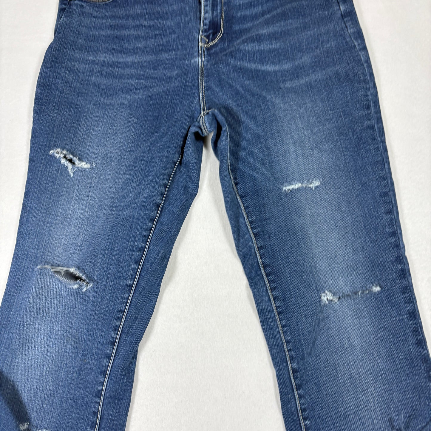 Lola Jeans Womens 30/8 Kate Distressed Blue Denim Slim Fit Jeans Y2K Vintage