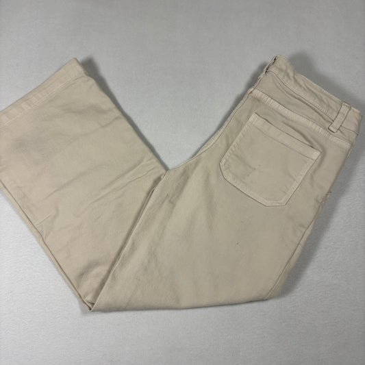 Cat & Jack Womens Wide Leg Jeans 12 Beige Stretch Y2K 90s Baggy Grunge