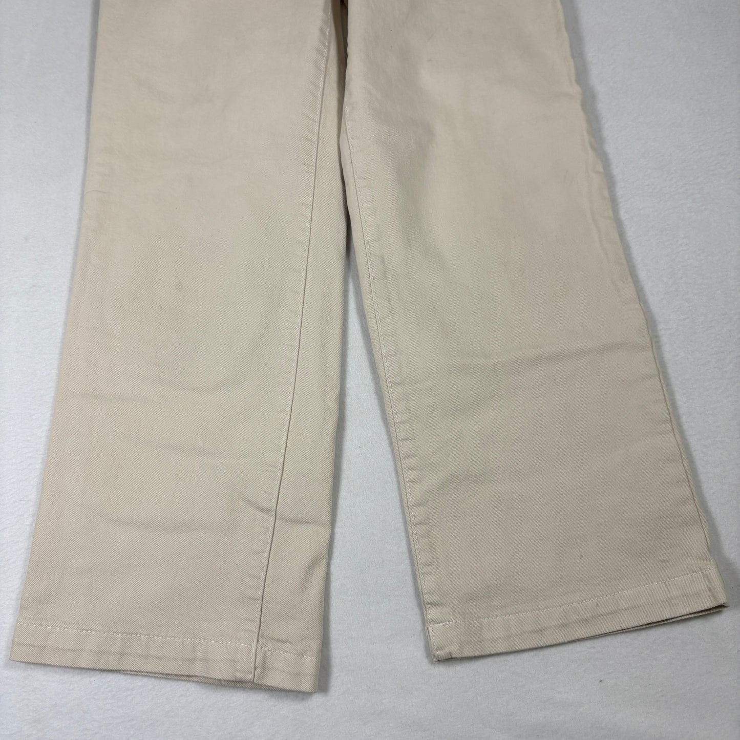 Cat & Jack Womens Wide Leg Jeans 12 Beige Stretch Y2K 90s Baggy Grunge