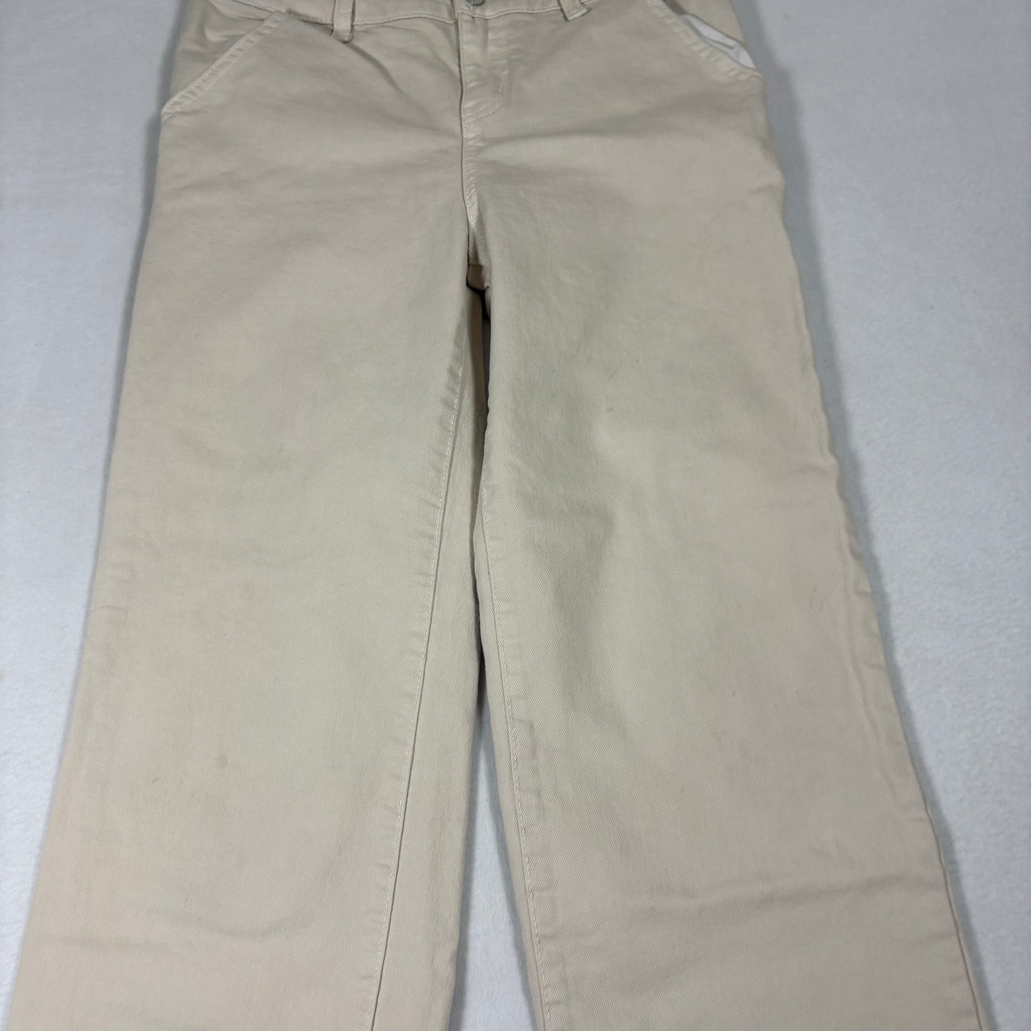 Cat & Jack Womens Wide Leg Jeans 12 Beige Stretch Y2K 90s Baggy Grunge