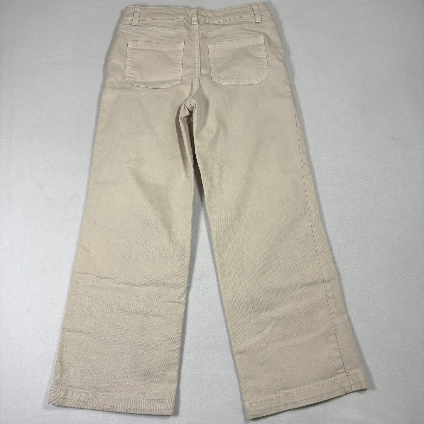 Cat & Jack Womens Wide Leg Jeans 12 Beige Stretch Y2K 90s Baggy Grunge