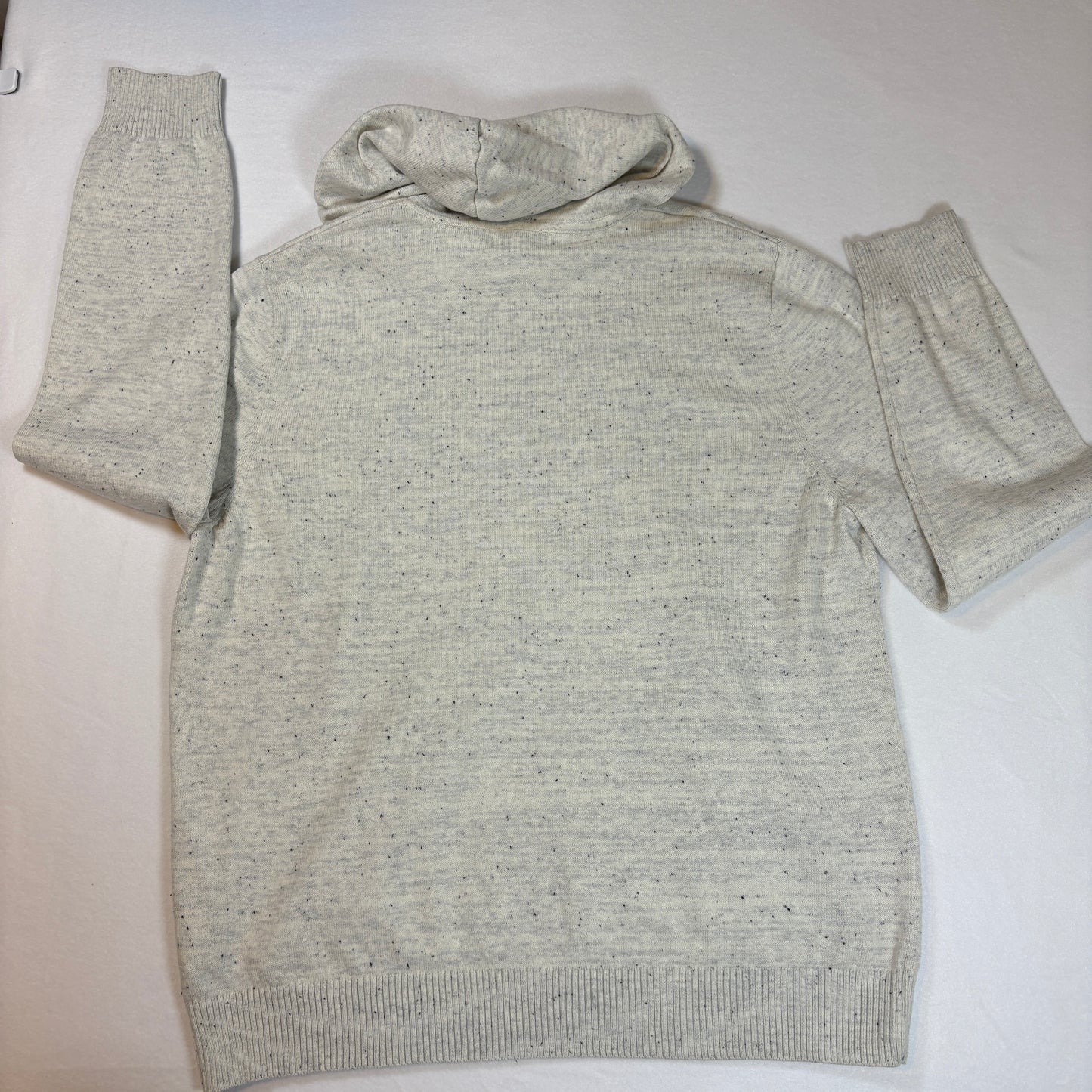 Goodfellow & Co Hoodie XL White Speckled Knit Pullover Hooded Sweater NWT