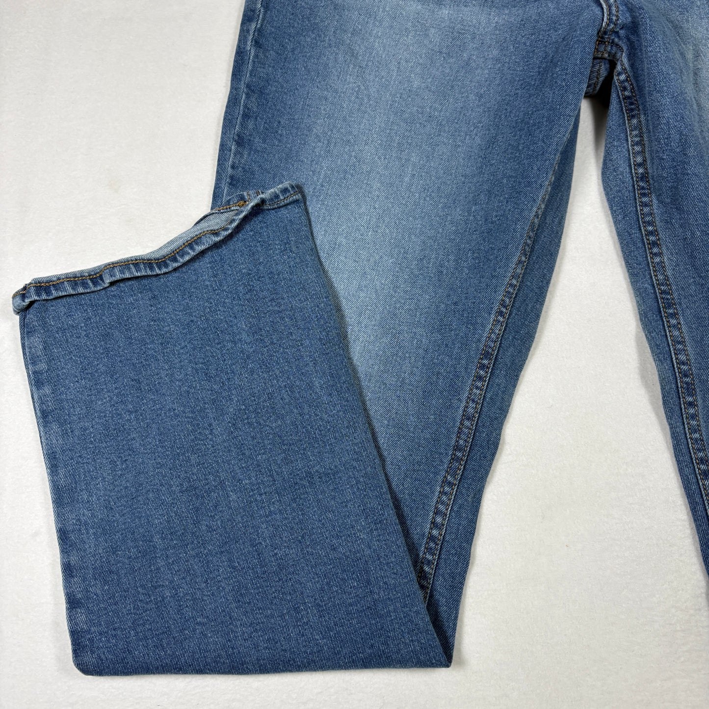 Old Navy Mens Bootcut Jeans 36x32 Blue Built In Flex Y2K 90s Grunge Faded