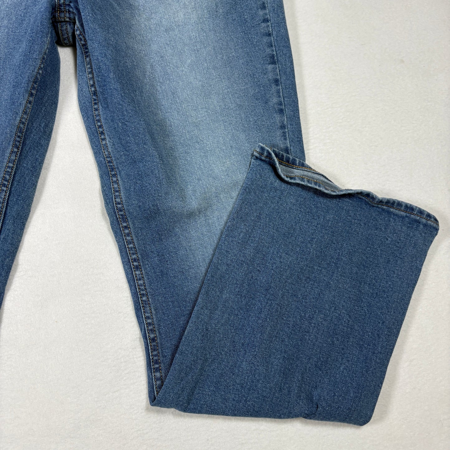 Old Navy Mens Bootcut Jeans 36x32 Blue Built In Flex Y2K 90s Grunge Faded