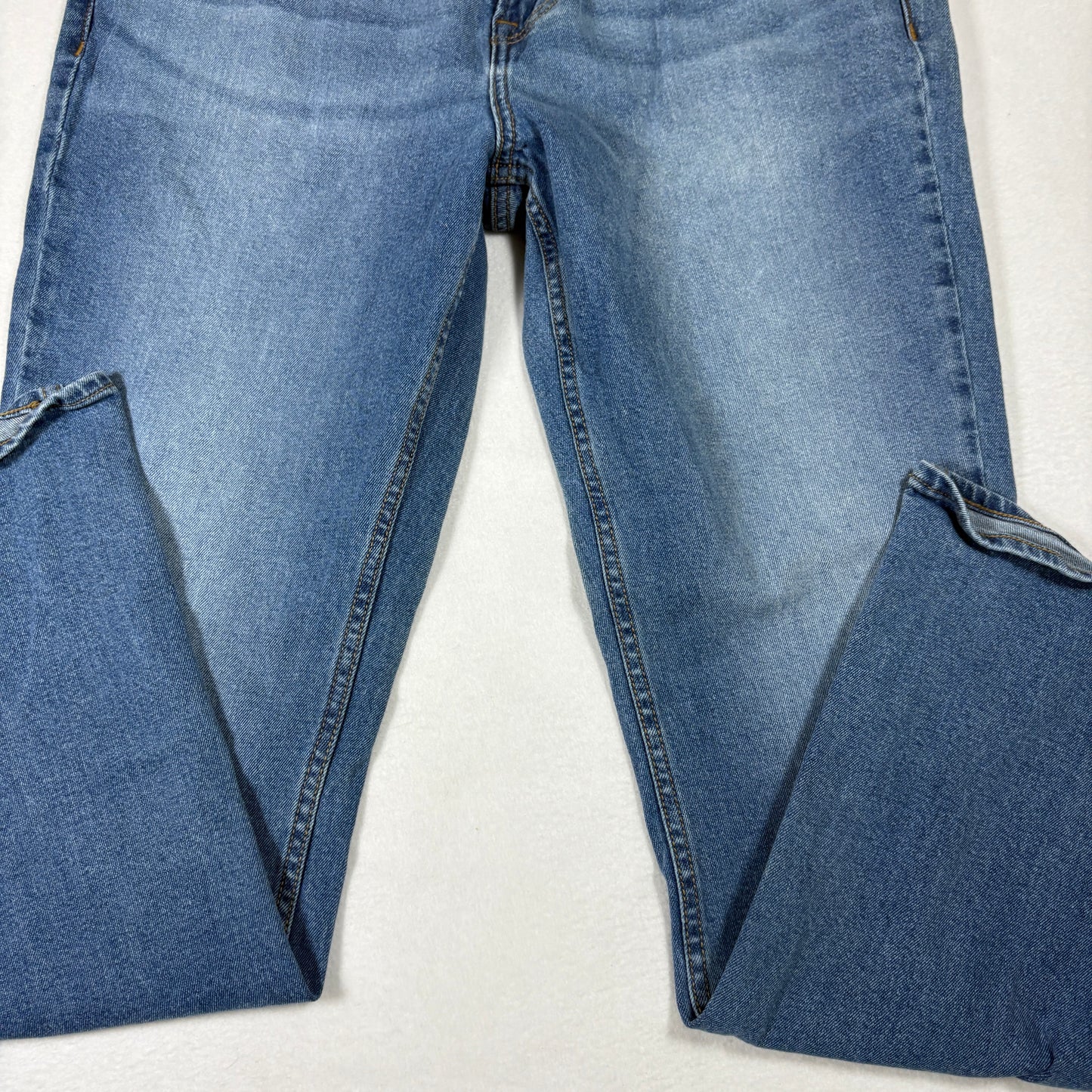 Old Navy Mens Bootcut Jeans 36x32 Blue Built In Flex Y2K 90s Grunge Faded
