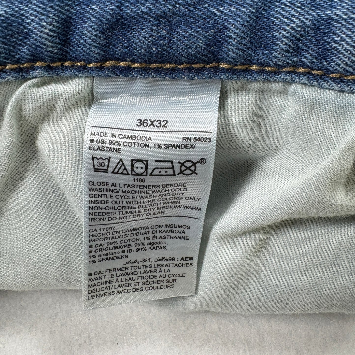 Old Navy Mens Bootcut Jeans 36x32 Blue Built In Flex Y2K 90s Grunge Faded