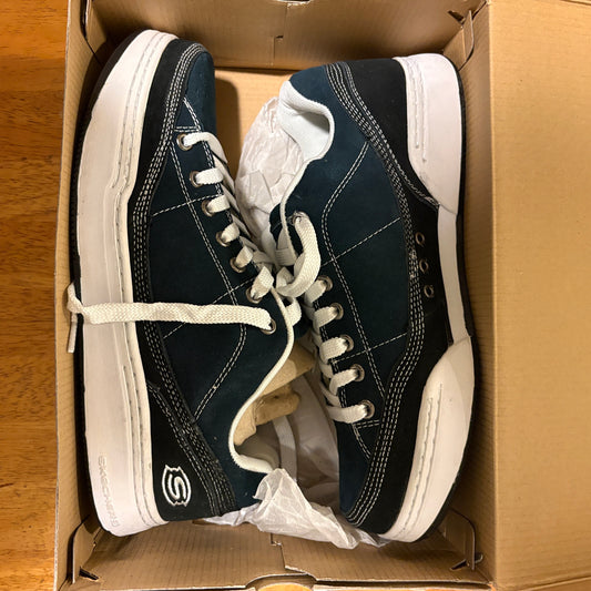 Skechers Klone NVBK Mens 11 Navy Black Skate Sneakers Casual Shoes New In Box