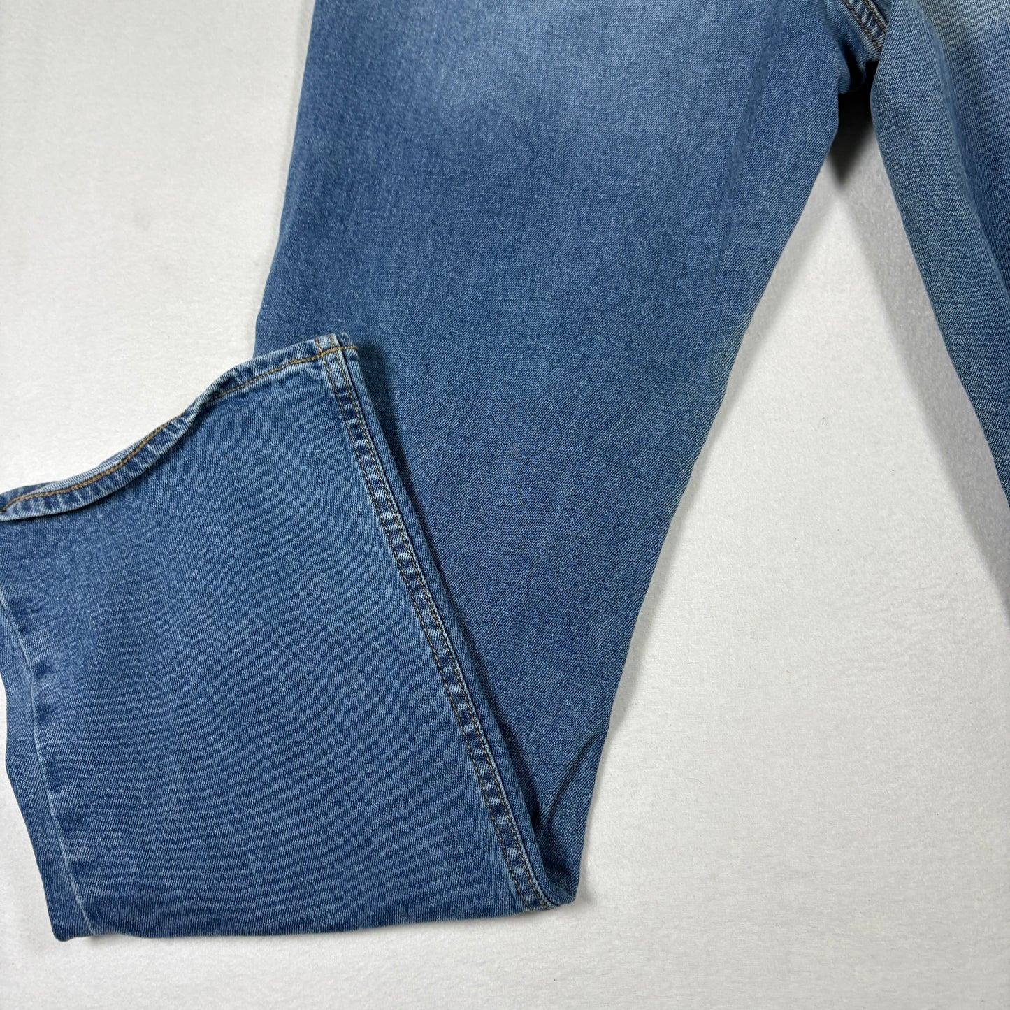 Old Navy Mens Bootcut Jeans 36x32 Blue Built In Flex Y2K 90s Grunge Faded