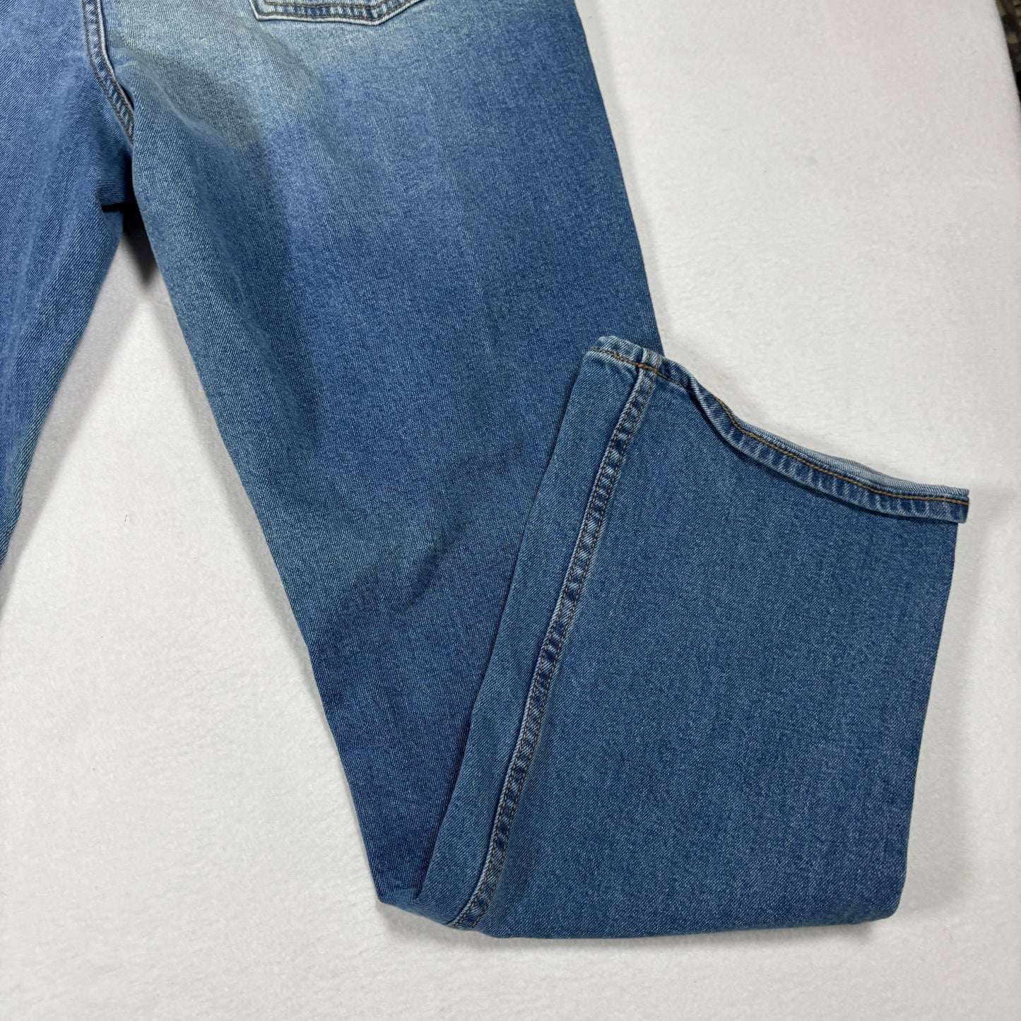 Old Navy Mens Bootcut Jeans 36x32 Blue Built In Flex Y2K 90s Grunge Faded