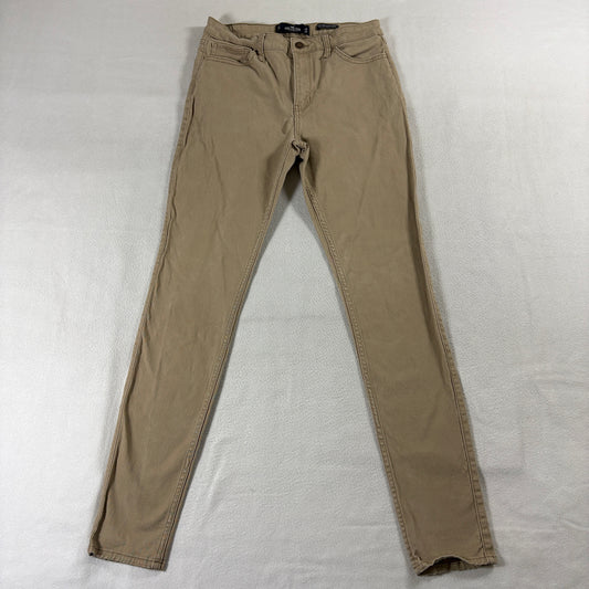 Hollister High Rise Super Skinny Pants W28 L30 Fits Like 26x29 Khaki Stretch