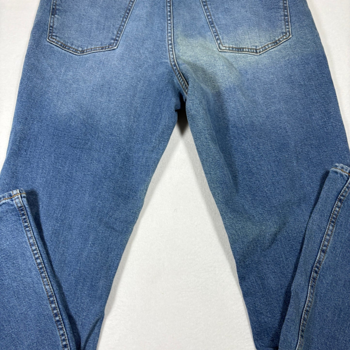 Old Navy Mens Bootcut Jeans 36x32 Blue Built In Flex Y2K 90s Grunge Faded