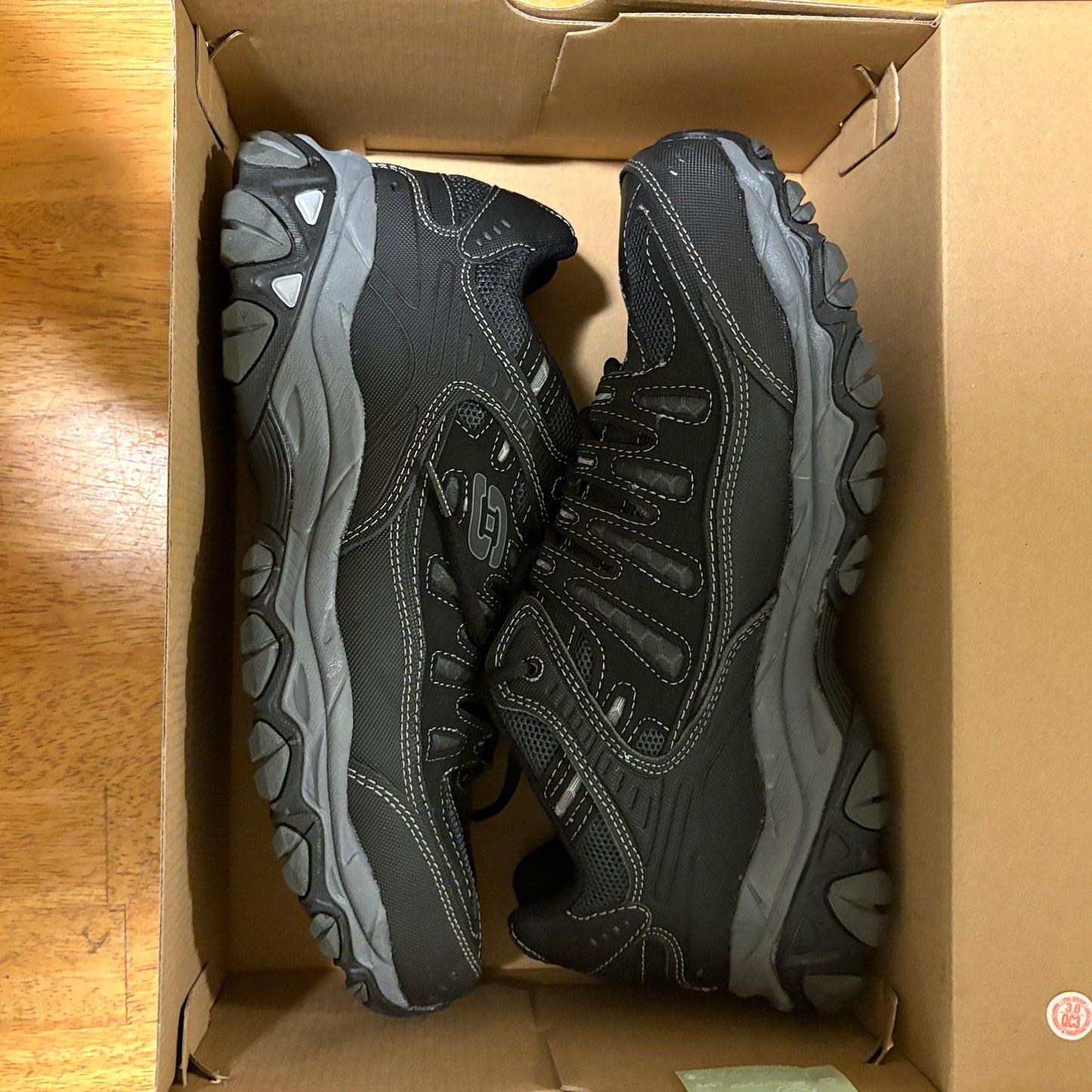 Skechers Flex Advantage SR BLK Mens 11 Slip Resistant Work Shoes Memory Foam NIB