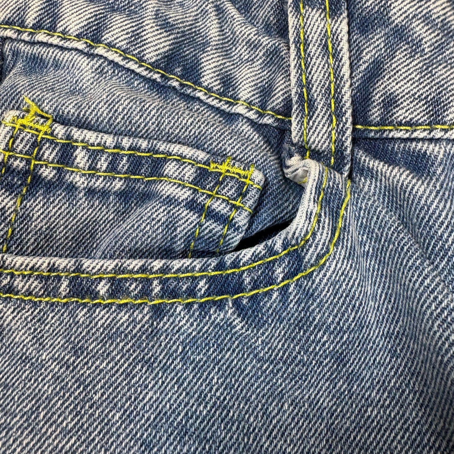 Vintage Blue Jeans Womens S High Rise Baggy Straight Leg 90s Y2K Denim Pants