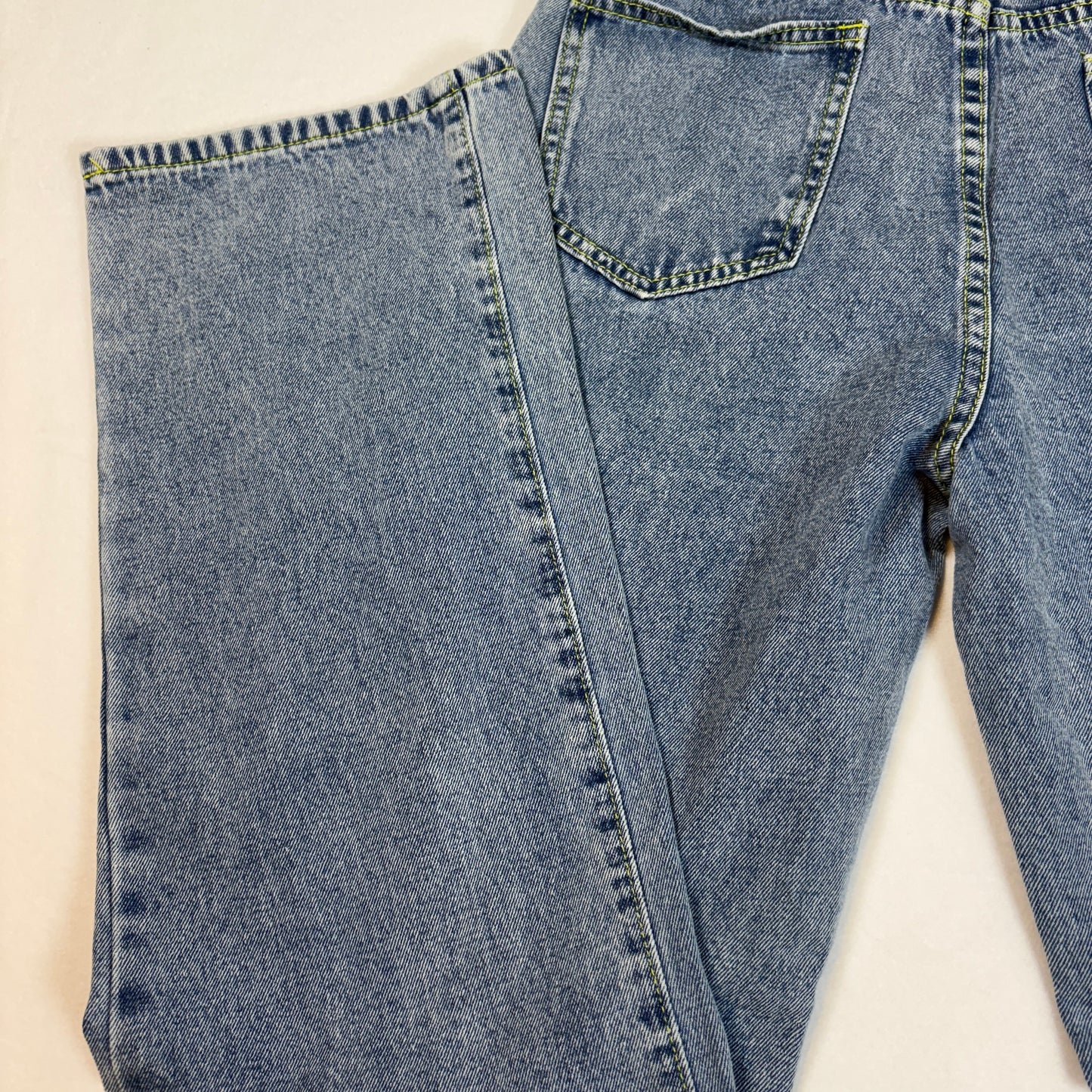 Vintage Blue Jeans Womens S High Rise Baggy Straight Leg 90s Y2K Denim Pants