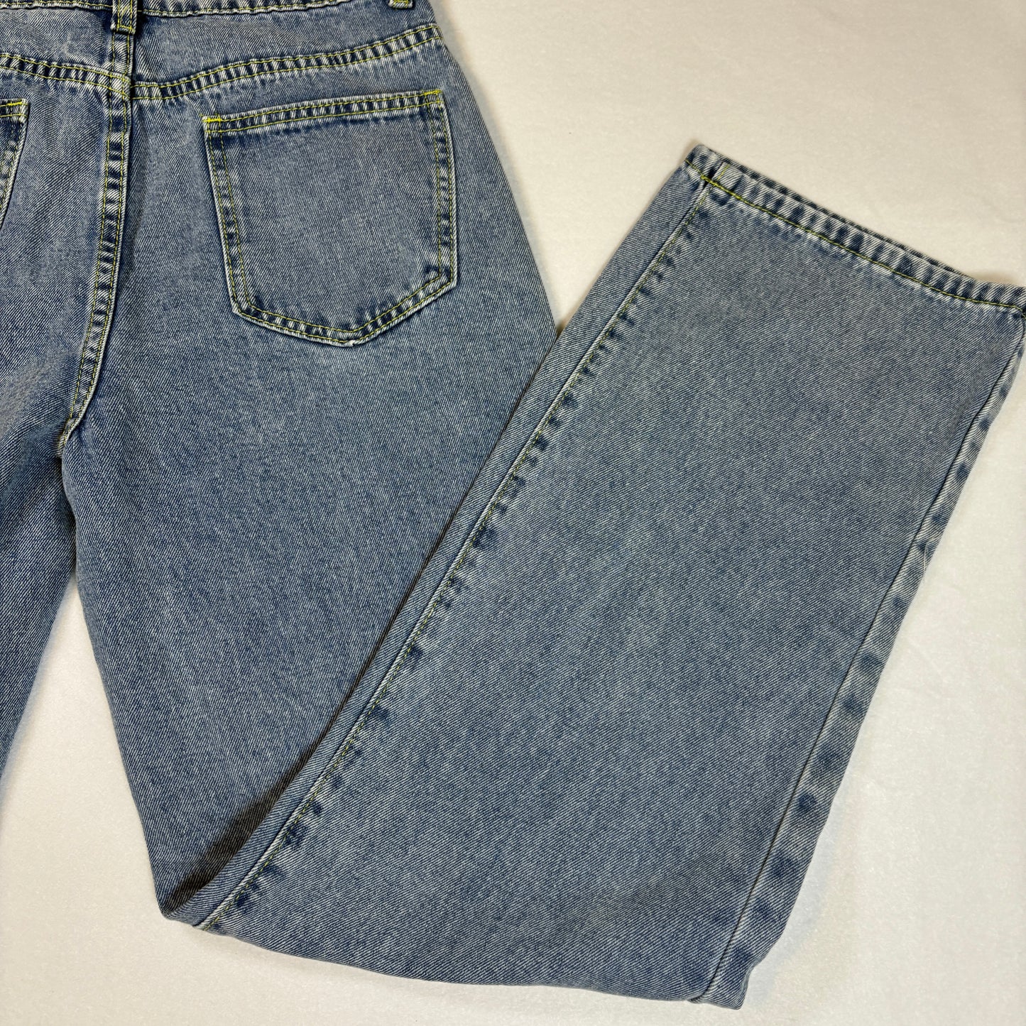 Vintage Blue Jeans Womens S High Rise Baggy Straight Leg 90s Y2K Denim Pants