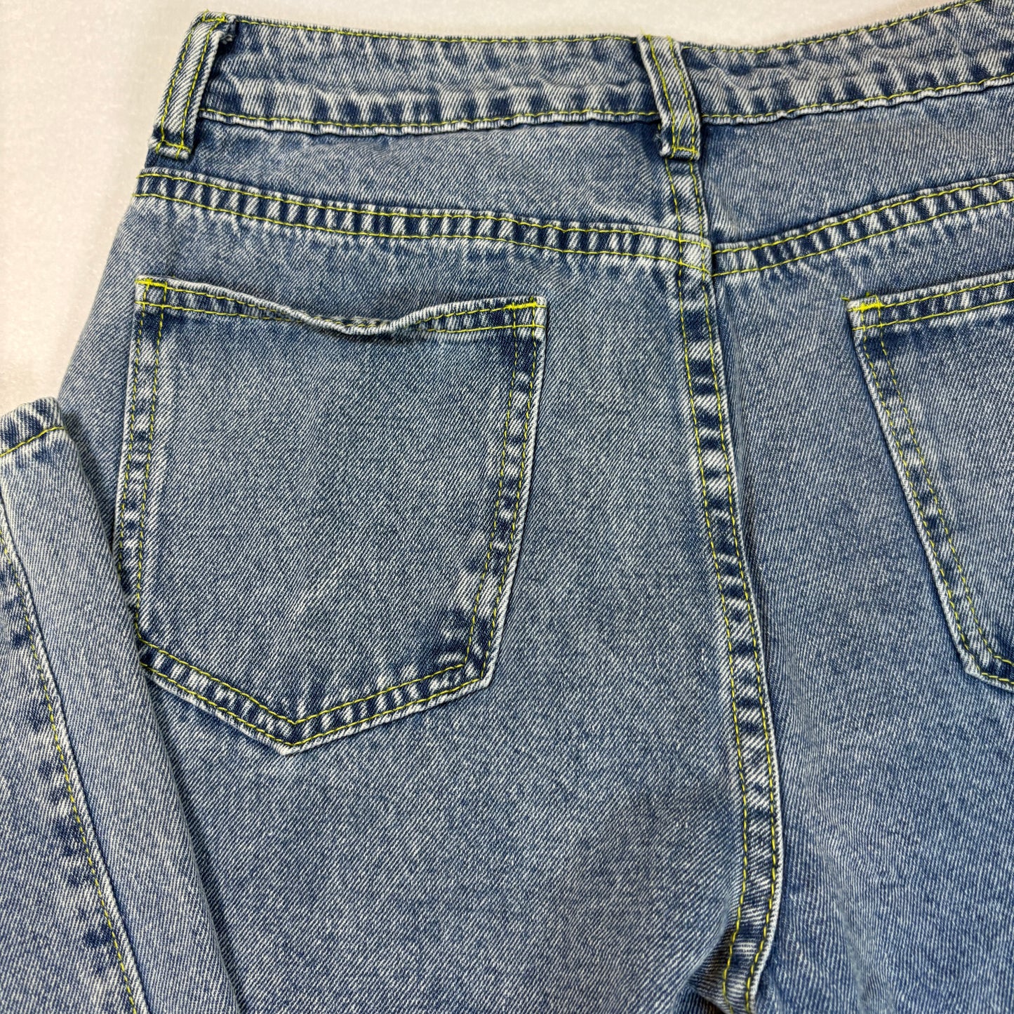 Vintage Blue Jeans Womens S High Rise Baggy Straight Leg 90s Y2K Denim Pants