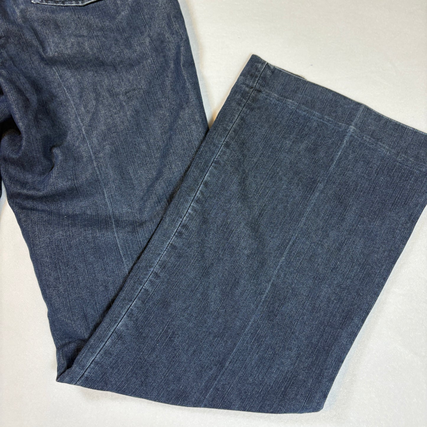 Editor Womens Pants 2R Dark Wash Denim Trouser Bootcut Career Work Dress Slacks